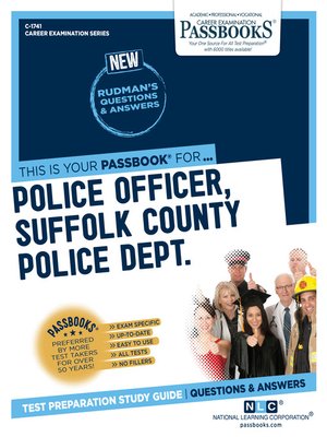 cover image of Police Officer, Suffolk County Police Department (SCPD)